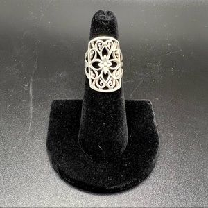 Sterling Silver Scrolled Ring